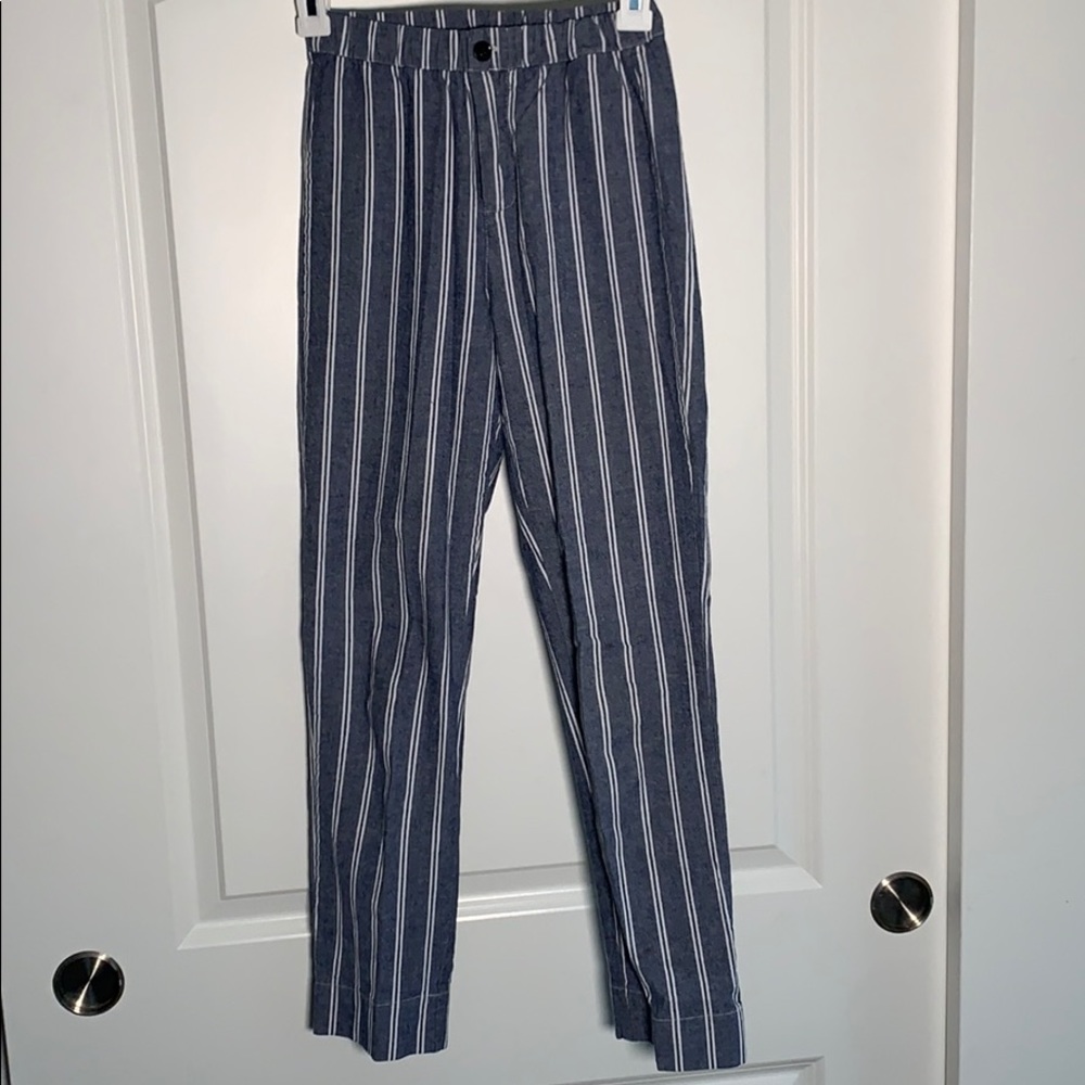 Brandy Melville Blue and White Striped Pants